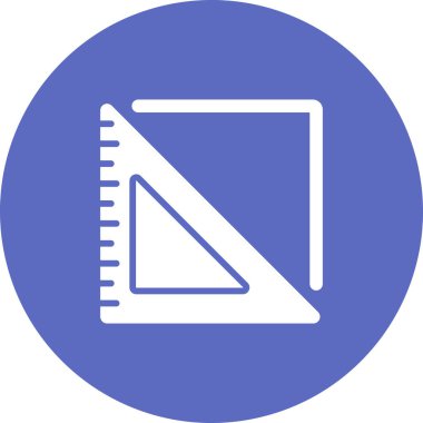 Üçgen Cetvel simgesinin vektör çizimi       