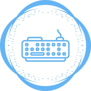 Modern Klavye simgesinin vektör çizimi      