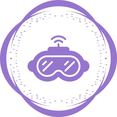 Dalgıç gözlüğü simgesinin basit bir gösterimi 