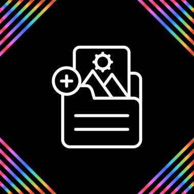 belge web simgesi vektör illüstrasyonu