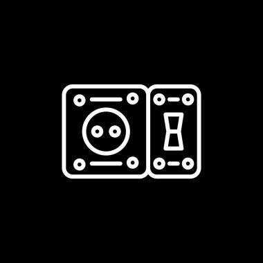 GFCI Outlet ağ vektör illüstrasyonu