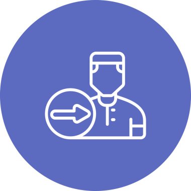 Kullanıcı simgesinin vektör çizimi