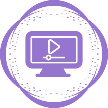 video dosyası simge vektör çizim