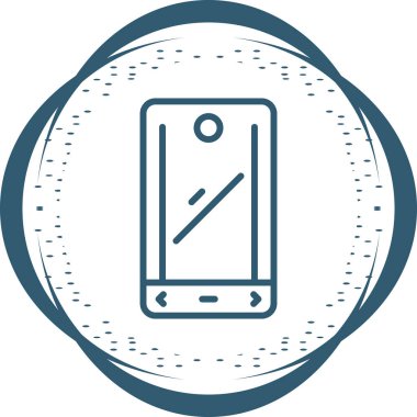 Akıllı telefon. Web simgesi basit illüstrasyon 