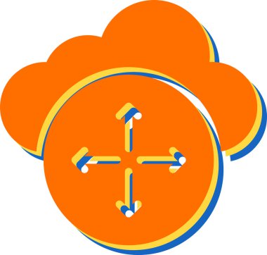 bulut web simgesi vektör illüstrasyonu