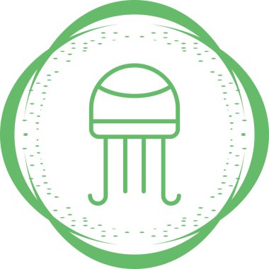 denizanası web simgesi basit tasarım 