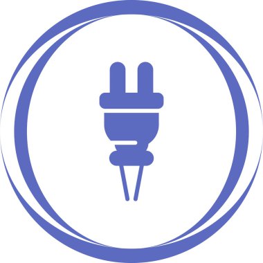 elektrik dolgu simgesi web basit illüstrasyon