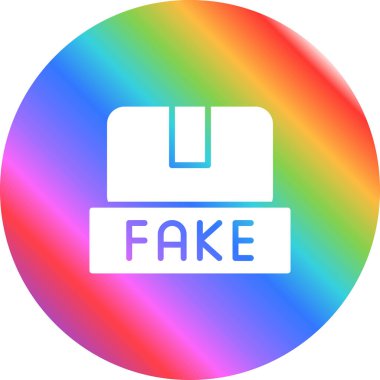 Sahte Ürünlerin Basit Çizgi Sanatı