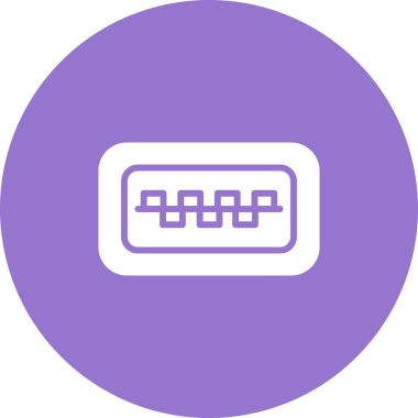 usb Web simgesi vektör illüstrasyonu