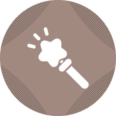 Sihirli değnek simgesinin vektör çizimi