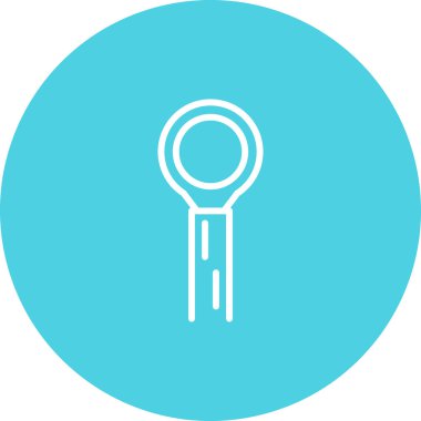 Vektör illüstrasyonu, Kablo Lugs simgesi arkaplanı         