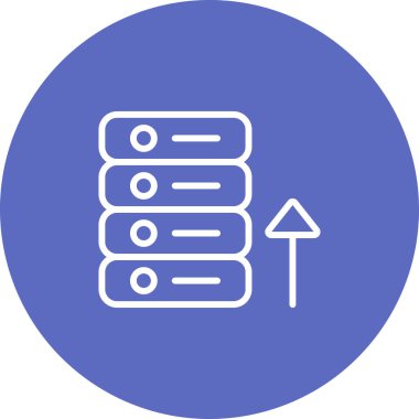 veri depolama. Web simgesi basit tasarım