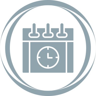 Deadline modern simgesinin vektör illüstrasyonu