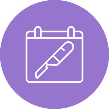 Takvim, program. Web simgesi basit illüstrasyon