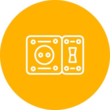 GFCI Outlet ağ vektör illüstrasyonu