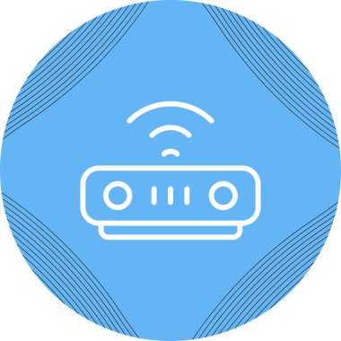 Kablosuz. Web simgesi vektör illüstrasyonu 