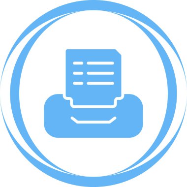 Yazıcı. Web simgesi basit tasarım  