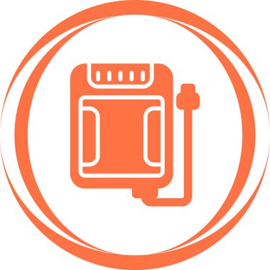 SSD Depolama simgesi, vektör illüstrasyonu