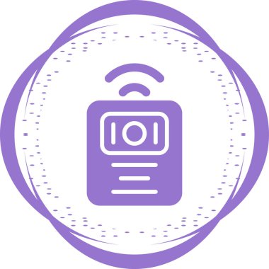 Kablosuz Bağlantı Wi-Fi simgesinin vektör çizimi.