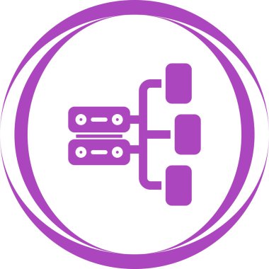  Veri Mimarisi. Web simgesi illüstrasyonu