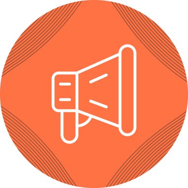 Megafon ikonu vektör illüstrasyonu