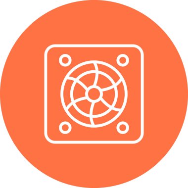 Klima simgesi, basit stil 