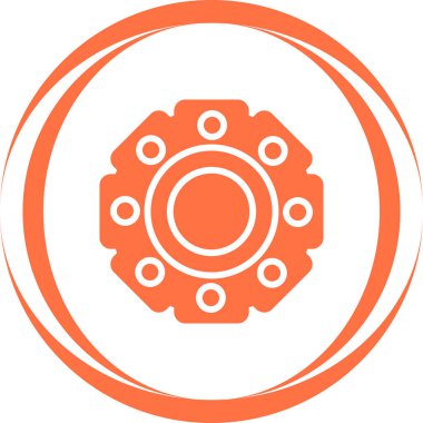 Locknut Web simgesi vektör illüstrasyonu