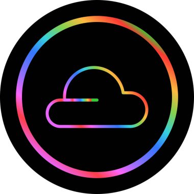 bulut hesaplama simgesi, vektör illüstrasyonu