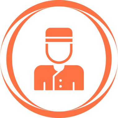 Web kullanımı için vektör biçiminde bir avatarın grafik tasarımı.