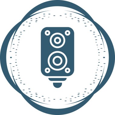 Konuşmacı. Web simgesi basit illüstrasyon 