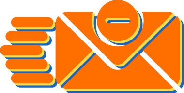 Bir harf simgesinin vektör illüstrasyonu 