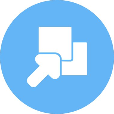 Üst üste bindirme simgesinin basit özet resmi