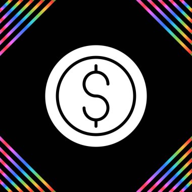 Dolar simgesi vektör illüstrasyonu 