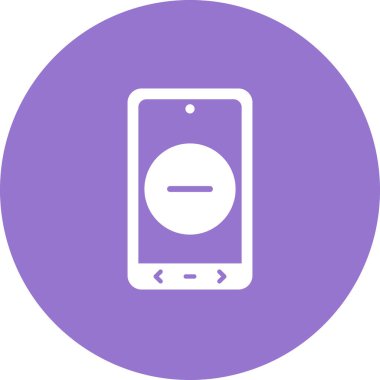 Sembolü kaldır. Web simgesi basit illüstrasyon