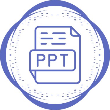 PPT dosya biçimi vektör illüstrasyonu