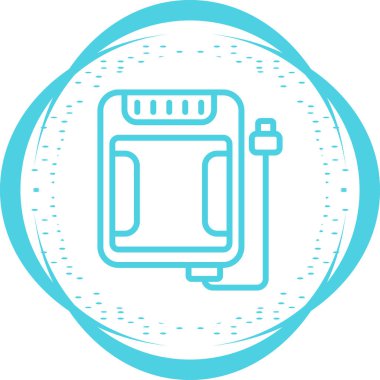 SSD Depolama simgesi, vektör illüstrasyonu