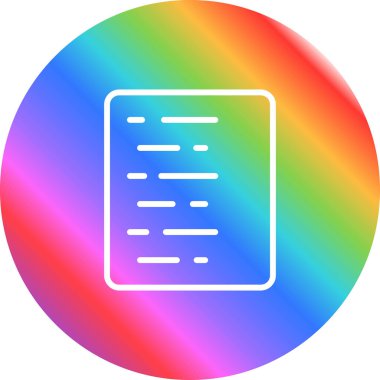 belge web simgesi vektör illüstrasyonu