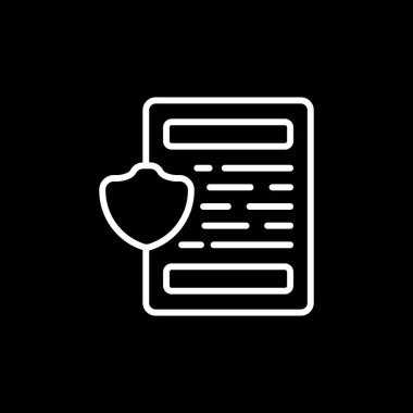 belge web simgesi vektör illüstrasyonu