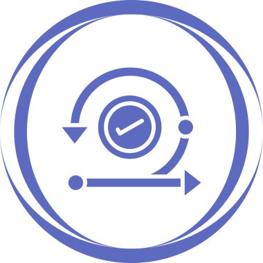 Görselleştirilmiş Basit Özyineleme Simgesi Beyaz Arkaplanda İzole Edildi 