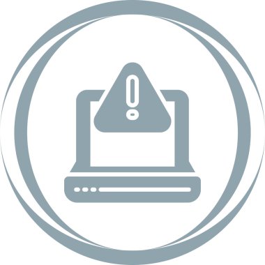 Uyarı simgesi web basit illüstrasyon