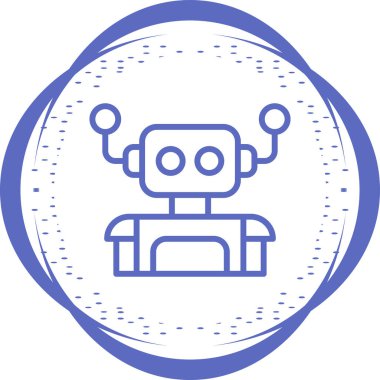 robot. Web simgesi basit tasarım 