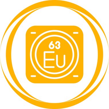 Kimyasal elementin ağ basit illüstrasyonu