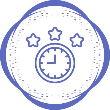 Zaman çizgisinin soyut mütevazı basit vektör simgesi.