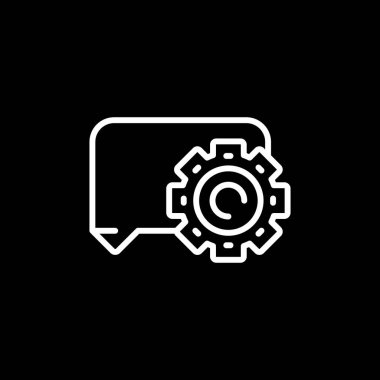 Simge ayarlanıyor, düğme ayarlanıyor, vites sembolü beyaz arkaplanda izole ediliyor