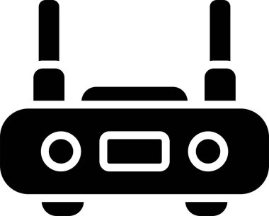 WiFi yönlendirici kutsal kişilerin resmi, vektör çizim     