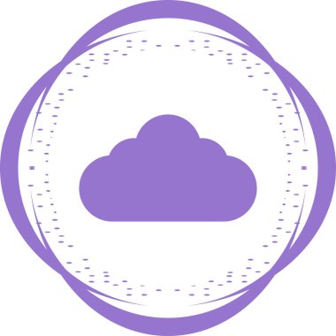 bulut web simgesi vektör illüstrasyonu
