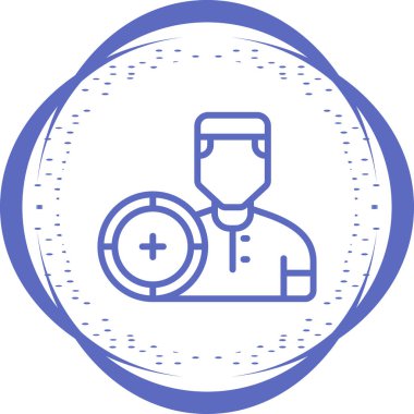 Kullanıcı simgesinin vektör çizimi