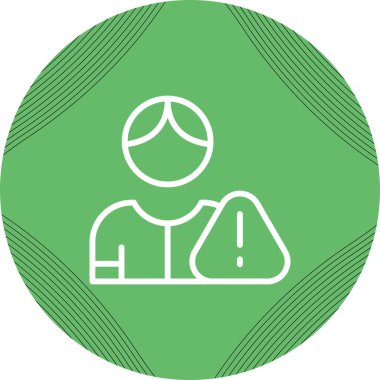 Vektör biçimindeki mobil uygulamalar için optimize edilmiş soyut bir renk kullanıcı simgesi.