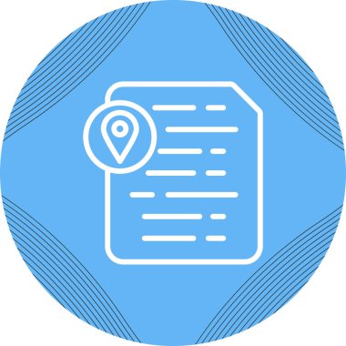 belge web simgesi vektör illüstrasyonu