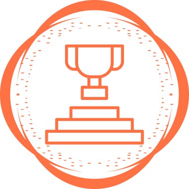 Kupa web simgesi, vektör çizim